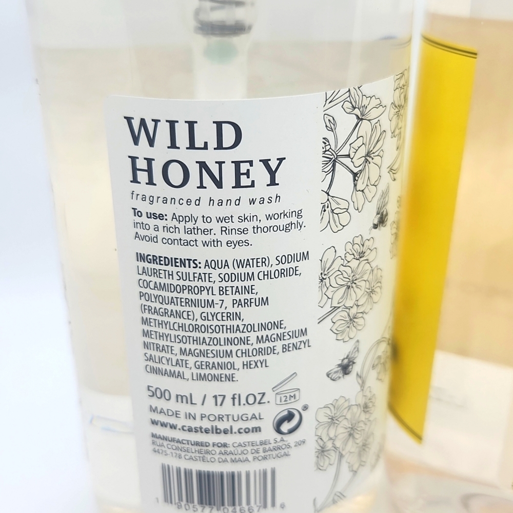 Castelbel Wild Honey Liquid Soap Bundle New - Picture 4 of 5